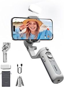 hohem iSteady XE Kit Gimbal Stabilizer for Smartphone, 3-Axis Phone Gimbal, Magnetic Fill Light, Portable and Foldable, Stabilizer for iPhone & Android, One-Key Inception, Ideal for Travel Vlogging