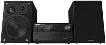 Panasonic SCPMX90K Stereo System with LincsD-Amp, 3-Way Speakers, and AUX-in Auto Play, Black