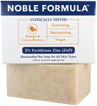 Noble Formula 2% Pyrithione Zinc (ZnP) Vegan Mango and Cocoa Butter Bar Soap, 3.25 oz