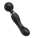 JAMBUVANTI Personal Handheld Massager Dual Head 8 speeds, 20 patterns, massager stick 360 Degrees rotation, Rechargeable, Waterproof, Body Massager Men,Women & Adult MULTICOLOR