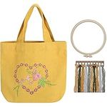 Cachpib Handmade Embroidered Material Set for DIY Food Container Mbroidered Kit Heart-to-Heart