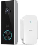 aosu Video Doorbell Wireless, 2K HD Doorbell Camera Wireless,Battery-Powered Doorbell Camera,2.4GHz Wi-Fi,Human Detection,180-Day Battery Life,Video Calling,Voice Changer,Work with Alexa