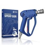 Essential Washer Short Pressure Washer Gun with Stainless Steel Swivel - Stubby Pressure Washer Gun with SS Plug and Quick Connect - Power Washer Gun Compatible with Foam Cannon - Car Detailing Gun