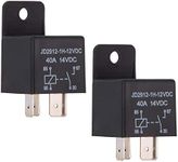 Ehdis 2 pcs Car Relay 12v 40 APM 4 