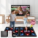 WuZhuangYuan Dance mat for Kids and Adults, 64G Memory Card, 899 Games 650 Songs and 75 Music Videos,Fitness Dance Games, Gift for Boys and Girls for TV;Premium Flannel Material