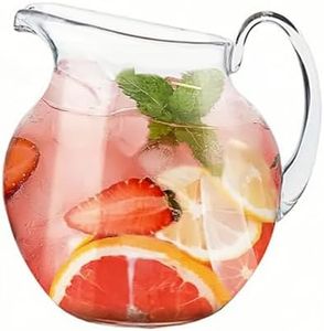 Lily's Home Shatterproof Plastic Pitcher, the Large Capacity Makes it Excellent for Parties, Both Indoor and Outdoor, Clear, (100 Ounces)