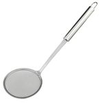 cnomg Stainless Steel Skimmer Strainer,Stainless Steel Fat Skimmer Spoon Fine Mesh Food Strainer for Grease, Gravy and Foam with Long Handle