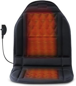 Heated Seat Cover for Winter, Comfortable Black Polyester Seat Warmer, Easy to Install & Use, Seat Cushion for Christmas Thanksgiving Gift