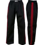 Blitz Classic Polycotton Contact Trousers - Black/Red - 4/170cm