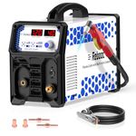 Reboot Plasma Cutter with Built in Air Compressor 40A 120V IGBT Inverter Digital Cutting Machine, 3/8 Inch Clean Cut and 3/5 Inch Max Cut High Frequency