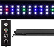 Beamswork Vivio Full Spectrum LED Timer Adjustable Dimmer Aquarium Fish Tank Light Freshwater 12 20 24 30 36 48 (48" - 54")