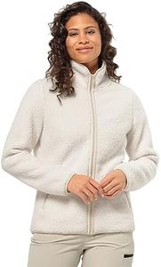 Jack Wolfskin Women's High Curl Jacket W Fleece, Cotton White, XL