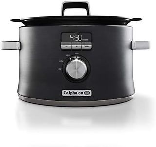 Calphalon Slow Cooker with Digital Timer and Programmable Controls, 5.3 Quarts, Stainless Steel