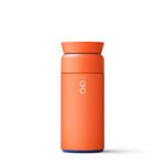 Ocean Bottle - Recycled Stainless Steel Brew Flask - Eco-Friendly & Reusable Bottle - Sun Orange - 350ml