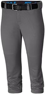 Rawlings Women's Standard Easton | PRO Elite Fastpitch Softball Pants | Adult Sizes | Multiple Colors, Graphite, Large