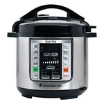 Wonderchef Nutri-Pot 6L 7 in 1 Programmable (Slow Cooker, Steamer, Yogurt Maker, Saute, Rice Cooker, Warmer and Pressure Cooker) 18 preset functions for Indian cooking - Biryani, Dal, Curry & more