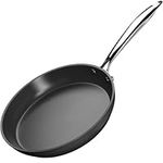 Hawthyhome Nonstick Frying Pan 26cm, Frying Pan for Induction Hob, 5-Ply Non-Toxic Skillet Pan with Stainless Steel Handle, Hard Anodised Aluminum Cookware, Oven Proof, Suitable for All Hobs