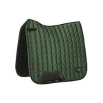 LeMieux Dressage Loire Classic Square Saddle Pad - English Saddle Pads for Horses - Equestrian Riding Equipment and Accessories (Hunter Green - Large)