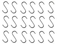 Q1 Beads 25 Pack Stainless Steel S Hooks 2" inch Heavy Duty Hook for Kitchen Cutlery Hanging, Bathroom ,Shop, Closet, Pan, Pot Hanging