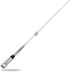 HYS TC-VUM10A 31inch 785mm Dual Band 144/430Mhz 2Meter 70cm 200W 3/5dBi Stainless Steel Mobile Antenna PL259 (UHF-Male) Connector for Yaesu Motorola Midland Icom Ham Mobile Radio Transceiver