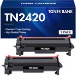 Toner Bank TN2420 Toner Cartridge for Brother HL-L2350DW Toner TN-2420 TN2410 TN-2410 MFC-L2710DW MFC-L2710DN HL L2350DW HL-L2310D DCP-L2530DW MFC-L2750DW DCP-L2510D MFC-L2730DW Ink (Black, 2-Pack)