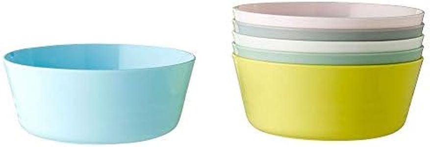 IKEA Kalas BPA Free Cups Mugs Plates Bowls Cutlery Set for Children (6 x Bowls, Mixed Colours Assorted Colours)