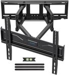 USX STAR UL Listed Full Motion TV Wall Mount Bracket for Most 32-70 inch TVs, Swivel Extend Tilting TV Mount, Max VESA 400x400mm, Holds up to 99 lbs & 16" Wood Studs with Hole Drilling Template