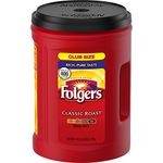 Folgers Classic Roast Medium Ground Coffee 1 x 1.36kg Tub Makes Up to 380 6 fl oz Cups