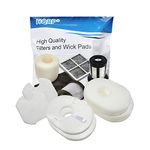 HQRP 2-Pack Foam & Felt Filter Kit compatible with Shark Rocket HV300, HV301, HV302, HV303, HV305, HV310, HV301Q, HV302Q, HV300W, HV300C, HV301C Upright Vacuum