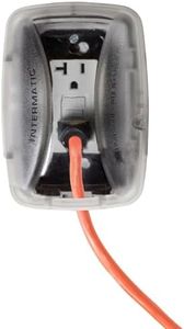 Intermatic WP5100C Extra-Duty in-Use Electrical Outlet Cover - Single Gang, Versatile Outdoor Receptacle Cover - Secure and Waterproof Design for Outdoor GFCI Outlets, Durable Plug Cover - 2.75"