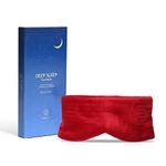 WiseLife Luxury Silk Velvet Sleep Eye Mask For Men & Women | Ultra Smooth & Adjustable Blind Fold Suitable For All Family Members | Sleeping, Travelling, Relaxation | Perfect For Gifting (Maroon)