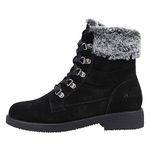 Hush Puppies Women's Florence Mid Calf Boot, Black, 5 UK