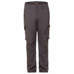 Indian Sports Gear Nylon Lycra Stretchable Cargo Trouser Grey, Medium