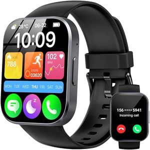 OUKITEL Montre Connectée Homme Femme, 1.91" HD Smartwatch avec Appel Bluetooth, Montre Connectee Sport Etanche IP68, 140+ Modes Sportifs avec Podometre/Sommeil/Cardiofrequencemetre pour Android/iOS