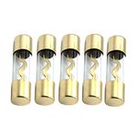 ETOPARS 5 X 100A AGU Fuse Car Auto Audio Power Safety Protect Glass Tube Gold Plated Radio