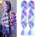 2 PACK Colorful Hair Extensions, PO