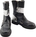 GSFDHDJS Cosplay Boots Shoes for Sword Art Online Kirito Kirigaya Kazuto black