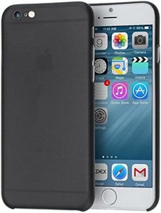 doupi UltraSlim Case iPhone 6 6S (4.7") Fine Matte Feather Light Bumper Protector Sleeve Skin Cover - Black