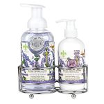 Michel Design Works Foaming Hand Soap and Lotion Caddy Gift Set, Lavender Rosemary