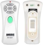 Anderic UC7080T Remote Control for Ceiling Fans - Remote Control with Wall Mount (Receiver not Included) - CHQ7080T CHQ7081T (with Up Light & Reverse Keys - RR7080T)
