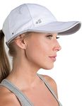 SAAKA Featherlight Sports Hat. Premium Packaging. Lightweight, Quick Drying. Running, Tennis & Golf Cap for Women & Girls (White)