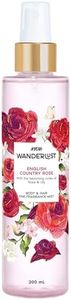 Nykaa Wanderlust English Country Rose Body & Hair Fine Fragrance I | Perfume Mist for Women – 200 ml I Rose & fresh Lilly | | Long–Lasting, Travel‐Friendly, Vegan,Paraben‐Free, IFRA Certified