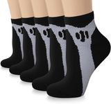 5 Pairs Copper Compression Socks for Women & Men - Ankle Plantar Fasciitis Arch Support Running Socks for Athletic