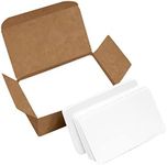 VANRA Small Blank Index Cards Color Cardstock Study Flash Cards, 3.5x2 inches, Unruled with Rounded Corners (White, 300/Pack)