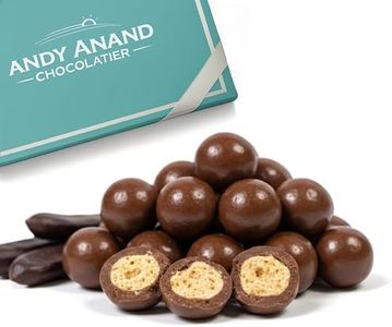 Andy Anand Carob Malt Balls, Tastes like chocolate Amazing-Delicious-Decadent Gift Box, Birthday, Valentine, Christmas Gourmet Food, Mothers Fathers day Anniversary Wedding (1 lbs)