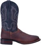 Dan Post Boots Men's Mid-Calf Boot Western, Dark Brown, 12 Wide, Blue, 12 Wide