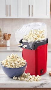 Hot Air Popper, Electric Popcorn Maker Machine with 1200W, No oil needed, Healthy and Delicious Snack for Kids Parties & Movie Nights