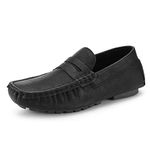 Hawkwell Kids Casual Penny Loafer Moccasin Dress Driver Shoes(Toddler/Little Kid) Black Size: 11 Little Kid