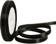 TONIFUL 3/8 Inch x 25 yds Thin Blac