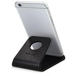 kalibri Wooden Phone Stand - Universal Mobile Phone and Tablet Holder Made of Real Wood - For Desk, Bedside Table, Night Stand - Black Oak